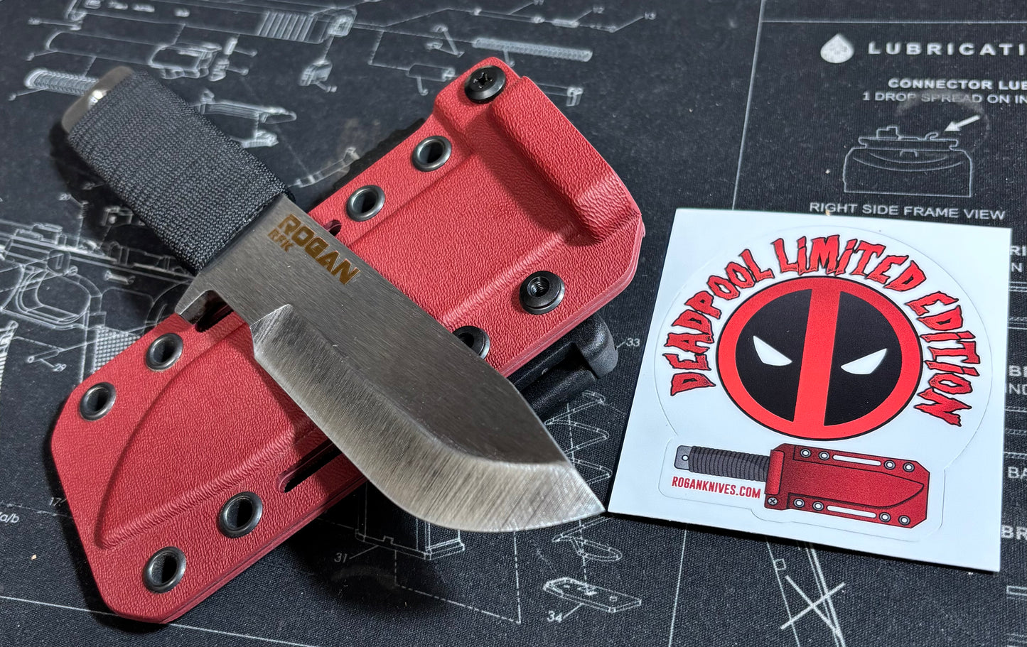 Deadpool Limited Edition RFK (Rogan Field Knife) Only 6 available.