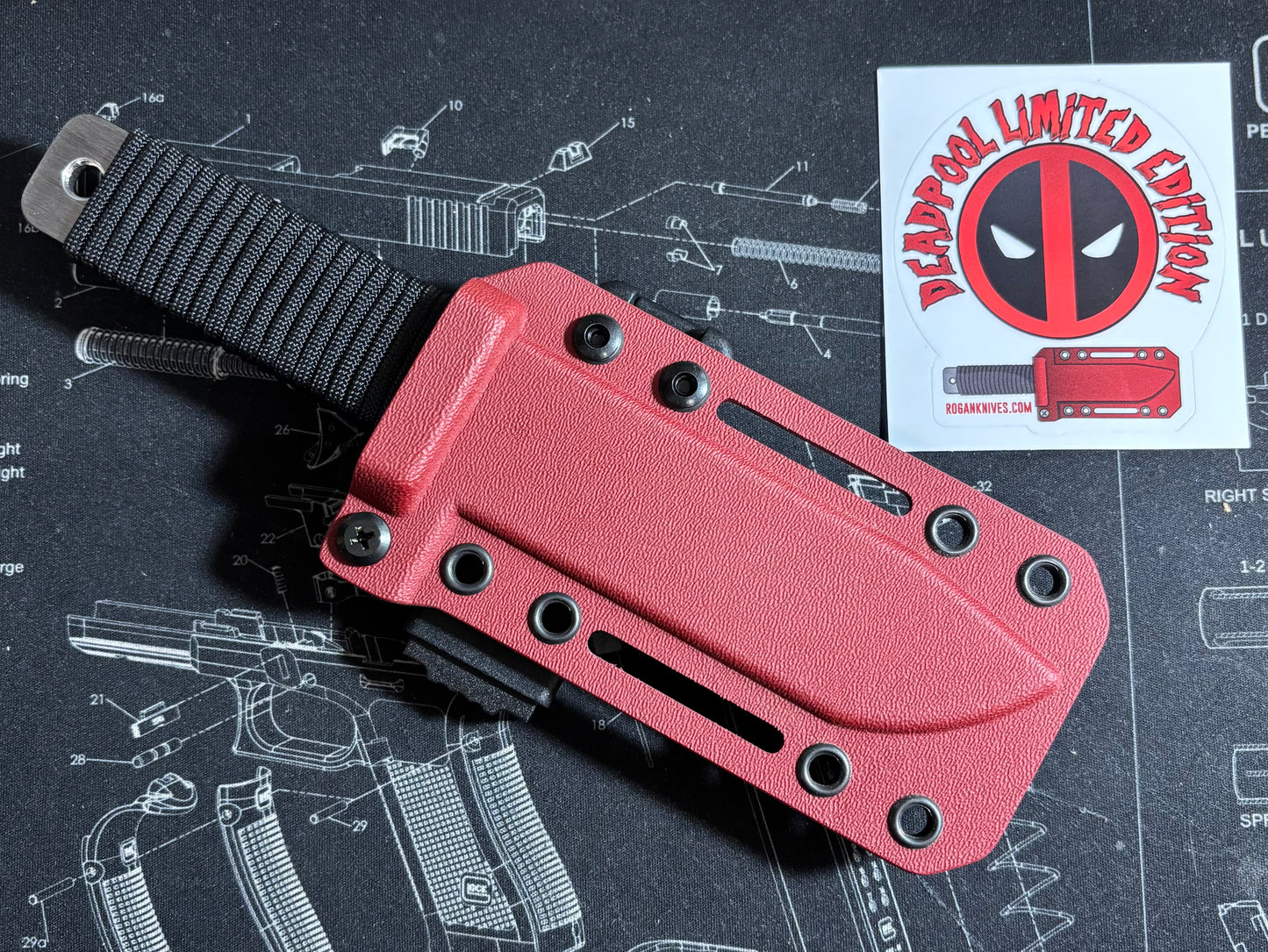 Deadpool Limited Edition RFK (Rogan Field Knife) Only 6 available.